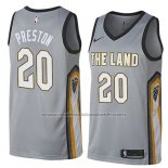 Maillot Cleveland Cavaliers Billy Preston #20 Ville 2018 Gris