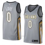 Maillot Cleveland Cavaliers Kevin Love #0 Ville 2018 Gris