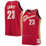 Maillot Cleveland Cavaliers LeBron James #23 Mitchell & Ness 2003-04 Rouge