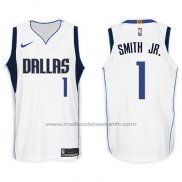 Maillot Dallas Mavericks Dennis Smith Jr. #1 2017-18 Blanc