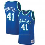Maillot Dallas Mavericks Dirk Nowitzki #41 Mitchell & Ness 1998-99 Bleu