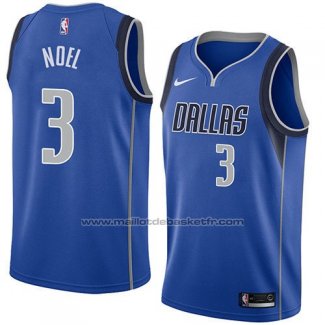 Maillot Dallas Mavericks Nerlens Noel #3 Icon 2018 Bleu