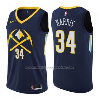 Maillot Denver Nuggets Devin Harris #34 Ville 2017-18 Bleu