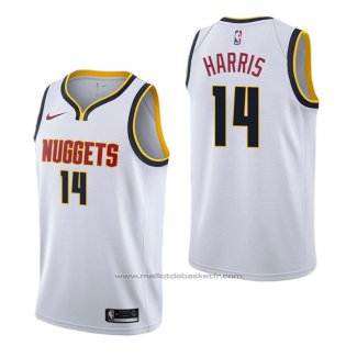 Maillot Denver Nuggets Gary Harris #14 Association Blanc