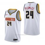 Maillot Denver Nuggets Mason Plumlee #24 Association Blanc