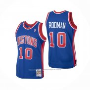 Maillot Detroit Pistons Dennis Rodman #10 Mitchell & Ness 1988-89 Bleu