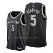 Maillot Detroit Pistons Luke Kennard #5 Ville Edition Noir