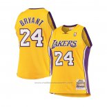 Maillot Enfant Los Angeles Lakers Kobe Bryant #24 Mitchell & Ness 2008-09 Jaune