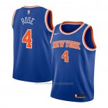 Maillot Enfant New York Knicks Derrick Rose #4 Icon Bleu