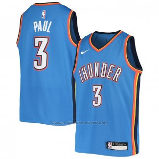 Maillot Enfant Oklahoma City Thunder Chris Paul #3 Icon Bleu