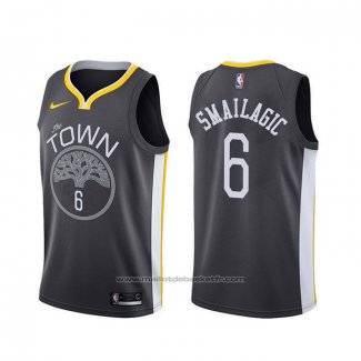 Maillot Golden State Warriors Alen Smailagic #6 Statement 2019-20 Noir