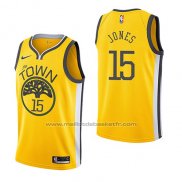 Maillot Golden State Warriors Damian Jones #15 Earned 2018-19 Jaune