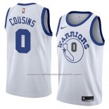 Maillot Golden State Warriors Demarcus Cousins #0 Hardwood Classic 2018-19 Blanc