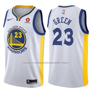 Maillot Golden State Warriors Draymond Green #23 2017-18 Blanc