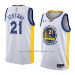 Maillot Golden State Warriors Jonas Jerebko #21 2018 Blanc