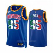 Maillot Golden State Warriors Juan Toscano-Anderson #95 Classic Royal Special Mexico Edition Bleu