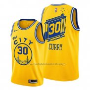 Maillot Golden State Warriors Stephen Curry #30 Hardwood Classics Or