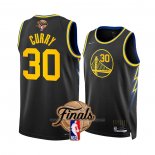 Maillot Golden State Warriors Stephen Curry #30 Ville 2022 NBA Finals Noir