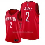 Maillot Houston Rockets Brandon Knight #2 Earned Rouge