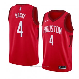 Maillot Houston Rockets Danuel House #4 Earned 2018-19 Rouge