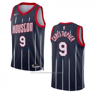 Maillot Houston Rockets Josh Christopher #9 Ville 2022-23 Noir