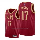 Maillot Houston Rockets P.j. Tucker #17 Ville Edition Rouge