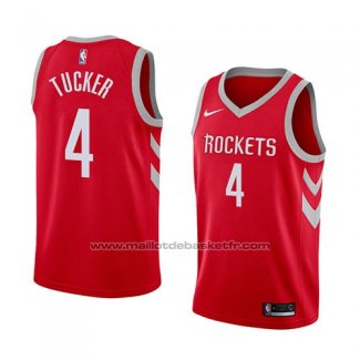 Maillot Houston Rockets P.j. Tucker #4 Icon 2017-18 Rouge