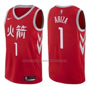 Maillot Houston Rockets Trevor Ariza #1 Ville 2017-18 Rouge