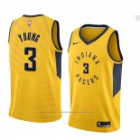 Maillot Indiana Pacers Joe Young #3 Statement 2018 Jaune