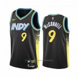Maillot Indiana Pacers T.j. Mcconnell #9 Ville 2023-24 Noir