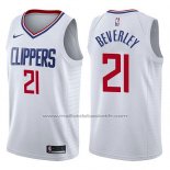 Maillot Los Angeles Clippers Patrick Beverley #21 Association 2017-18 Blanc