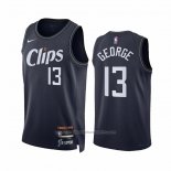 Maillot Los Angeles Clippers Paul George #13 Ville 2023-24 Bleu