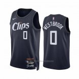 Maillot Los Angeles Clippers Russell Westbrook #0 Ville 2023-24 Bleu
