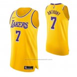 Maillot Los Angeles Lakers Carmelo Anthony #7 Icon Authentique Jaune