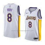 Maillot Los Angeles Lakers Channing Frye #8 Association 2018 Blanc