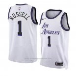 Maillot Los Angeles Lakers D'angelo Russell #1 Ville 2022-23 Blanc