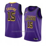 Maillot Los Angeles Lakers Demarcus Cousins #15 Ville 2019-20 Volet