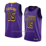 Maillot Los Angeles Lakers Demarcus Cousins #15 Ville 2019-20 Volet