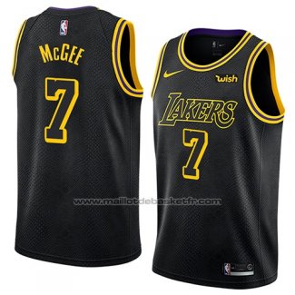 Maillot Los Angeles Lakers Javale Mcgee #7 Ville 2017-18 Noir