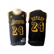 Maillot Los Angeles Lakers Kobe Bryant #24 Retro Noir