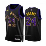 Maillot Los Angeles Lakers Kobe Bryant #24 Ville 2023-24 Noir