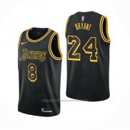 Maillot Los Angeles Lakers Kobe Bryant #8 24 Black Mamba Noir