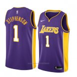 Maillot Los Angeles Lakers Lance Stephenson #1 Statement 2017-18 Volet