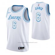Maillot Los Angeles Lakers LeBron James #6 Ville 2021-22 Blanc