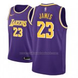 Maillot Los Angeles Lakers Lebron James #23 Nike Statement 2018-19 Volet