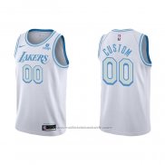 Maillot Los Angeles Lakers Personnalise Ville 2021-22 Blanc