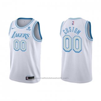 Maillot Los Angeles Lakers Personnalise Ville 2021-22 Blanc