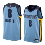 Maillot Memphis Grizzlies James Ennis III #8 Statement 2018 Bleu