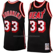 Maillot Miami Heat Alonzo Mourning #33 Retro Noir