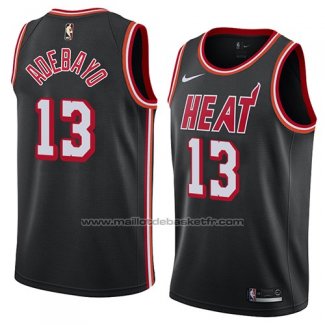 Maillot Miami Heat Bam Adebayo #13 Classic 2018 Noir